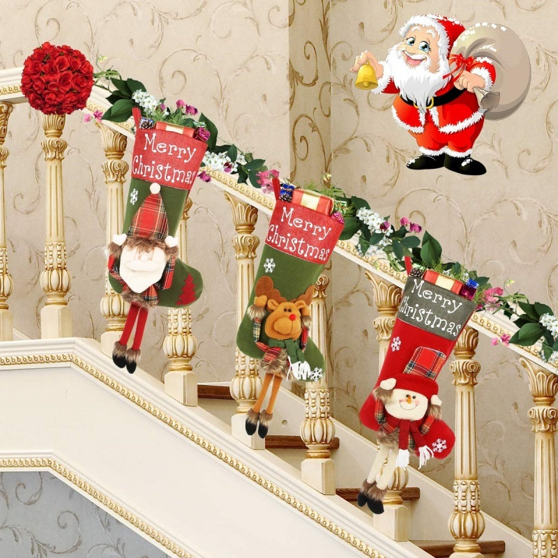 Premium Large Christmas Stocking Decoration by Kolmin